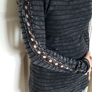 Petrol Striped Top Size S